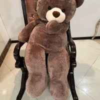 عروسک خرسی ۱و نیم متری قهوه ای