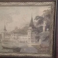 تابلو منظره جنس ابریشم|تابلو فرش|سنندج, |دیوار