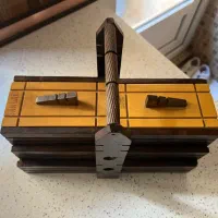 جعبه خیاطی چوبی کشویی