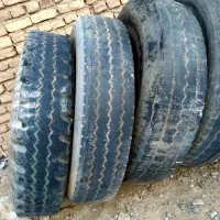 تعداد ۹ حلقه لاستیک کامیون ۲۴|قطعات یدکی و لوازم جانبی|تربت جام, میان جام|دیوار