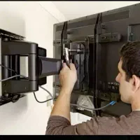 نصب تلویزیون و تنظیم کانال و نصب براکت
