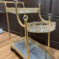 میز بار ۳ طبقه طلایی