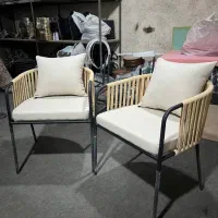 صندلی فلزی کافیشاپ رستوران منزل تراس هتل بالکن