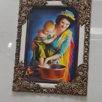 قاب عکس  تابلو  ابریشم چاپی