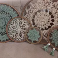 دیوارکوب قلاب بافی
