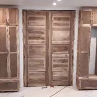 پله چوبی فلزی درب چوبی لابی دکورچوبی بوفه|مصالح و تجهیزات ساختمان|تهران, بهار|دیوار