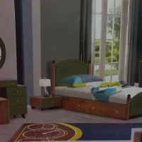 تخت نوجوان|تخت و سرویس خواب|هشتگرد, شهرک راه آهن|دیوار