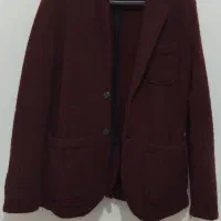 کت مردانه کاموایی ضخیم زرشکی