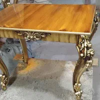 میز طلای جلو مبلی وعسلی طلای خش