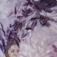 تابلو بوم نقاشی 80×120 تم بنفش و زیبا|تابلو، نقاشی، عکس|تهران, فلسطین (میدان انقلاب)|دیوار
