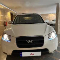 سانتافه2700cc سفید مدل2009فروش معاوضه