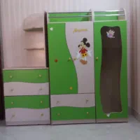 کمد لباس ویترین و دراور کودک