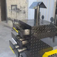 دستگاه فر پخت سیب زمینی تنوری بلال کبابی 3 کشو