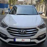 هیوندای سانتافه 2017 سفید صدفی کم‌کار
