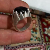 انگشتر عقیق تراشدار قطعی