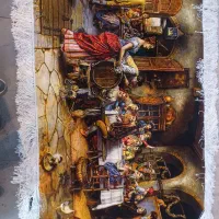 یک عدد تابلوفرش کافه روس