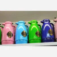 فلاکس  داخل شیشه ای ا ستیل سایز  بزرگ  شیشه  قرمز|قوری، کتری، قهوهساز دستی|یزد, |دیوار