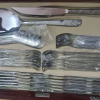 سرویس قاشق چنگال ناخمن آلمانی اصل نو ۱۲۸ تیکه|ظروف سرو و پذیرایی|اصفهان, مرداویج|دیوار