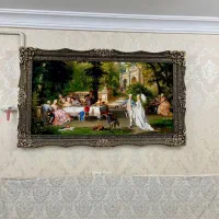 تابلو فرانسوی مخمل ماشینی چوب راش