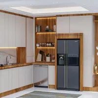 کابینت کد 1238 کتابخانه|کتابخانه، شلف، قفسه‌های دیواری|مشهد, جانباز|دیوار