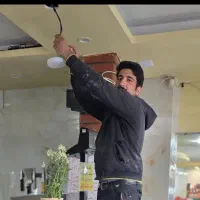 برقکار‌ساختمانی/باغی/لاین نوری/رفع اتصالی کولر آبی