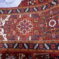 فرش دستباف یک جفت ۶متری و یک جفت کناره ۴ متری|فرش|اهر, |دیوار