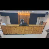 میز چوب ترموود و فلز