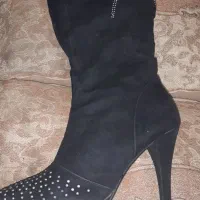 چکمه مخمل.خارجی.سایز۳۹.پاشنه ۱۰سانت.بالای زانو|کیف، کفش، کمربند|کاشان, گبرها|دیوار