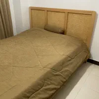تخت دونفره حصیری چوب راش|تخت و سرویس خواب|تنکابن, |دیوار