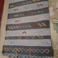 کناره دست بافت پارچه|گلیم، جاجیم، گبه|مشهد, طبرسی شمالی|دیوار