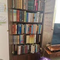 دو عدد کتابخانه جنس چوب خیلی فوری|کتابخانه، شلف، قفسه‌های دیواری|شیرگاه, |دیوار