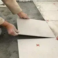 نصب کاشی سرامیک، چسبی ملاتی