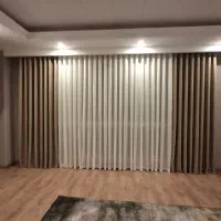 حریر سیمدوزی پرده مینیمال و پانچ