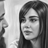 طراحی چهره سیاه‌قلم در کرمان