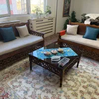 میز تلویزیون+میز پذیرایی سنتی + دو عدد مبل سنتی|مبلمان خانگی و میز عسلی|پردیس, فاز ۸|دیوار