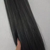 مو طبیعی ۹۰سانت رنگش هم لایت کم رنگه