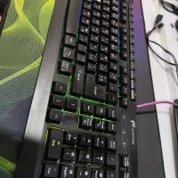 کیبرد gk701 green گریین|قطعات و لوازم جانبی رایانه|مشهد, آزادشهر|دیوار