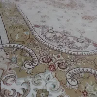 یک جفت فرش ۷۰۰ شانه تراکم بالا در حدنو  کرم رنگ|فرش|تربت‌حیدریه, ۴۵ متری|دیوار