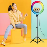 رینگ لایت حرفه ای  ۱۸ و ۲۱ برند plokama پایه دار|دوربین عکاسی و فیلم‌برداری|شیراز, تحویلی|دیوار