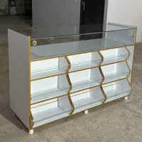 میز پیشخوان آجیل ویترین خشکبار قفسه عطاری سوپر