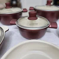 سرویس قابلمه چدن سرامیک هاردستون|ظروف پختوپز|تهران, دکتر هوشیار|دیوار