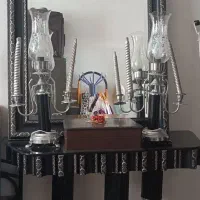 آینه وشمعدان قلم زنی شده ،همراه باکنسول