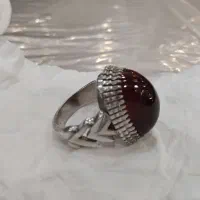 انگشتره نقره یاقوت