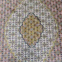 ۲ تخته فرش ۶ متری ۵۰۰ شانه زرکار کاشان، طرح ماهی