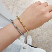 بنگل استیل/استیل/دستبند/زیورالات/بافت|بدلیجات|شاهرود, |دیوار