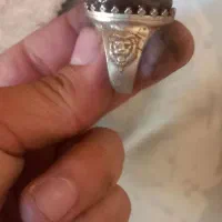یک جفت انگشتر نقره قدیمی