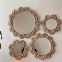 آینه مکرومه|آینه|گرگان, |دیوار