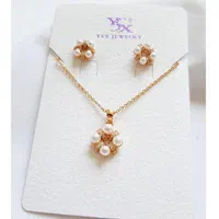 نیمست زنجیری نگین و مروارید دار طلایی، انتخاب کیوت|بدلیجات|اردبیل, |دیوار