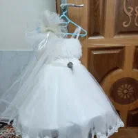 لباس عروس بچگانه سفید|کفش و لباس بچه|جهرم, |دیوار