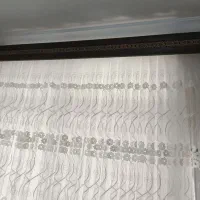 پرده‌ پذیرایی به همراه کتیبه|پرده، رانر، رومیزی|صومعه‌سرا, |دیوار